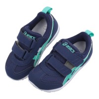 (16~18公分)asics亞瑟士IDAHO孔雀藍綠色中童機能運動鞋