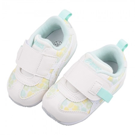 (13~15.5公分)asics亞瑟士IDAHO花卉綠色寶寶機能學步鞋