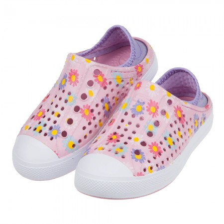 (17~23.5公分)SKECHERS粉紅色兒童洞洞運動水鞋休閒鞋