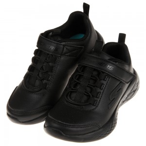 (17~23.5公分)SKECHERS_GO_RUN_600黑色兒童機能運動鞋