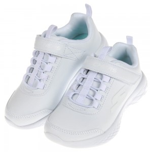 (17~23.5公分)SKECHERS_GO_RUN_600白色兒童機能運動鞋