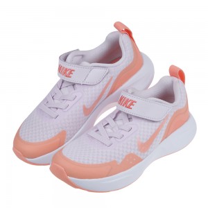 (17~22公分)NIKE_WEARALLDAY橘紫色大童成人運動慢跑鞋