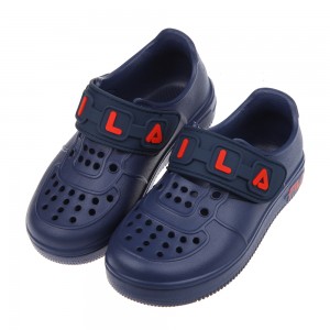 (15~20公分)FILA輕便深藍色兒童休閒鞋洞洞鞋