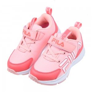 (16~19公分)FILA康特杯系列粉色兒童輕量慢跑運動鞋