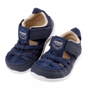 (12.5~15公分)日本IFME極簡海軍藍寶寶機能水涼鞋