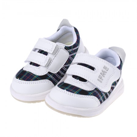 (12.5~15公分)日本IFME輕量系列播洲織白色寶寶機能學步鞋
