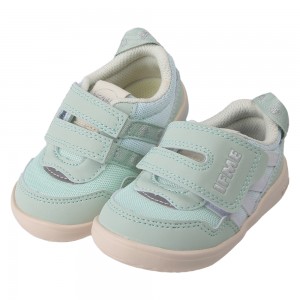 (12.5~14.5公分)日本IFME炫光淺綠寶寶機能學步鞋