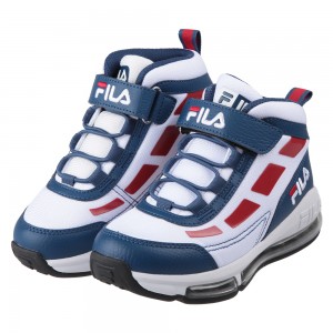 (19~24公分)FILA康特杯義勇藍色兒童氣墊機能運動鞋