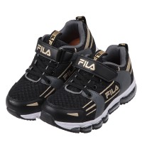 (20~24公分)FILA康特杯黑金兒童大氣墊機能運動鞋