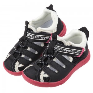 (15~19公分)日本IFME豪放黑色中童機能水涼鞋