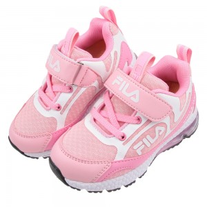 (16~21公分)FILA康特杯流行桃色兒童氣墊機能運動鞋