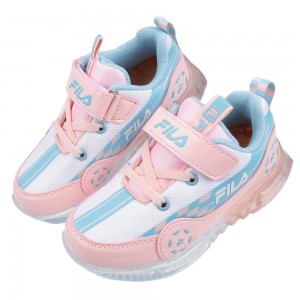 (16~20公分)FILA康特杯活潑粉色兒童電燈機能運動鞋