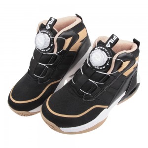 (20~24公分)FILA旋鈕黑卡大童機能運動鞋籃球鞋