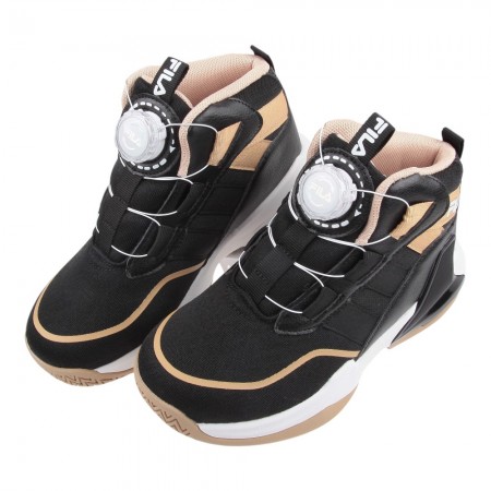 (20~24公分)FILA旋鈕黑卡大童機能運動鞋籃球鞋