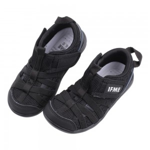 (15-19公分)日本IFME夏日悠黑色中童機能水涼鞋