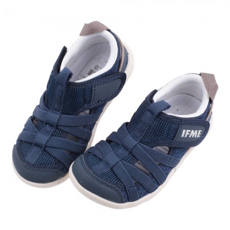 (15-19公分)日本IFME夏日悠海藍色中童機能水涼鞋