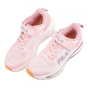 (22~24.5公分)FILA輕量複合底時尚粉色大童機能運動鞋
