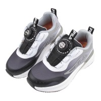 (19~24公分)FILA旋鈕吸震漸變灰黑色中童大童運動機能鞋