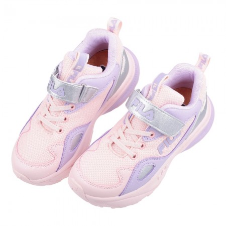 (20~24公分)FILA輕量絢麗粉紫色中童大童機能運動鞋