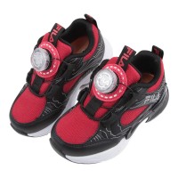 (16~20公分)FILA旋鈕電燈帥氣黑紅色中童運動機能鞋 (16~20公分)FILA旋鈕電燈帥氣黑紅色中童運動機能鞋