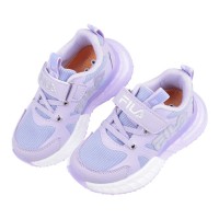 (16~20公分)FILA吸震自信紫色中童運動機能鞋