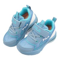 (16~22公分)FILA氣墊旋風藍色氣墊中童大童機能運動鞋