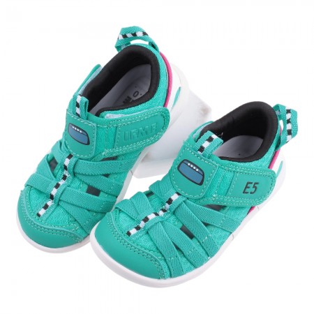 (15-19公分)日本IFME新幹線E5綠色中童機能水涼鞋