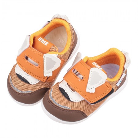 (12~14公分)日本IFME小貓熊棕色寶寶機能學步鞋