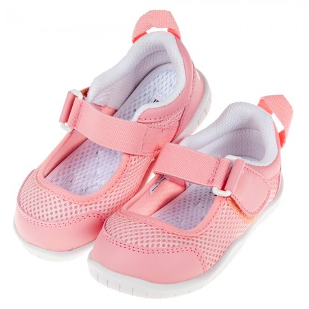 (15~21公分)日本IFME透氣網布粉紅色兒童機能室內鞋