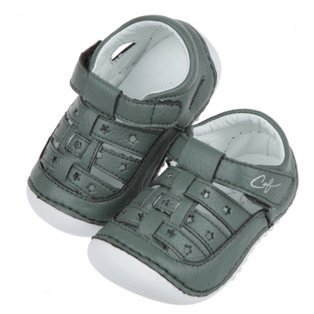 (12.5~15公分)CONNIFE星星森林綠色寶寶涼鞋