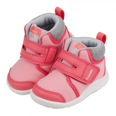 (12.5~15.5公分)Combi粉色Core_S中筒成長機能學步鞋