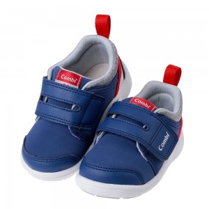 (12.5~15.5公分)Combi深藍乖寶寶NICEWALK成長機能學步鞋