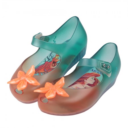 (15.5~18.5公分)Melissa小美人魚賽巴斯丁海星綠橘色公主鞋香香鞋