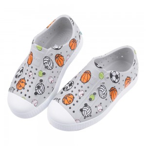 (16~21.5公分)Native小奶油頭Jefferson球球全買灰色中童大童洞洞鞋