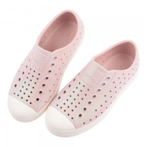 (18.5~22.5公分)Native閃亮亮JEFFSON綠光粉中童大童洞洞鞋