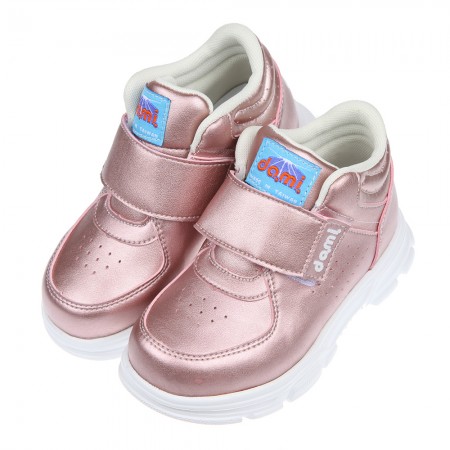 (17.5~23公分)台灣製玫瑰金中筒兒童預防矯正鞋休閒鞋