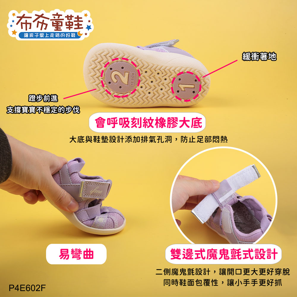 日本IFME個性海軍藍寶寶機能水涼鞋